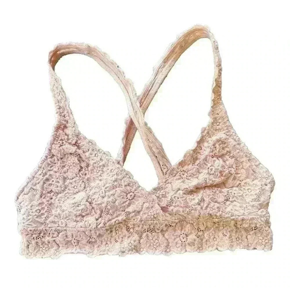 aerie Other - Aerie Lace Pullover Racerback Bralette Size Medium Pink